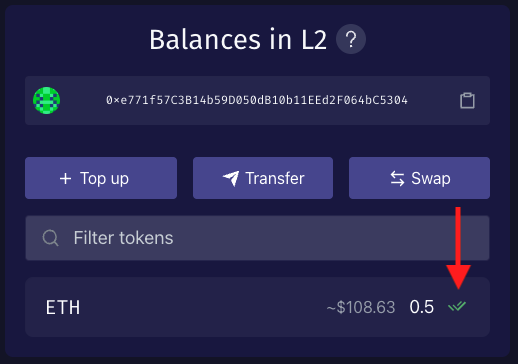 Deposit verified
