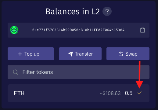 Deposit committed