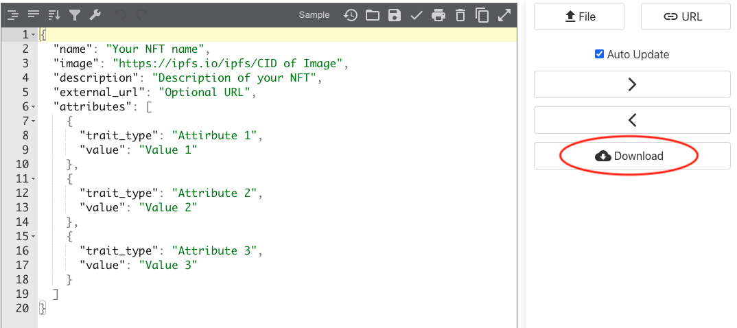Download json