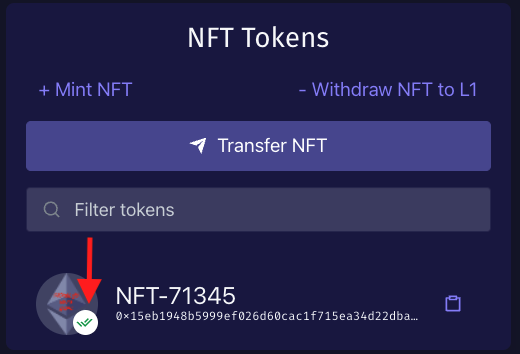NFT verified