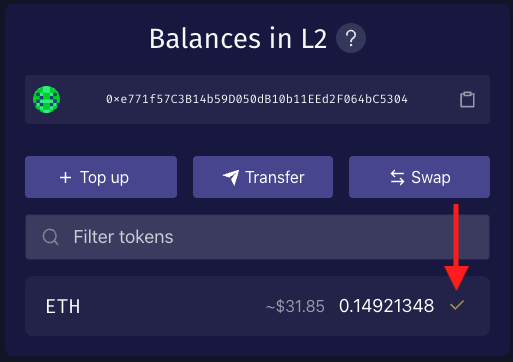Send to Ethereum committed